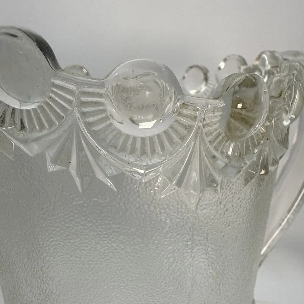 Antique Westmoreland Shell and Jewel (also known as Victor) pitcher. Art Deco ⬇️